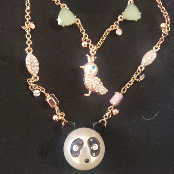 Betsey Johnson Panda necklace - Picture 2 of 3